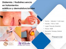 DIATERMIA - RADIOFRECUENCIA: en tratamientos estéticos y dermatofuncionales - PRESENCIAL